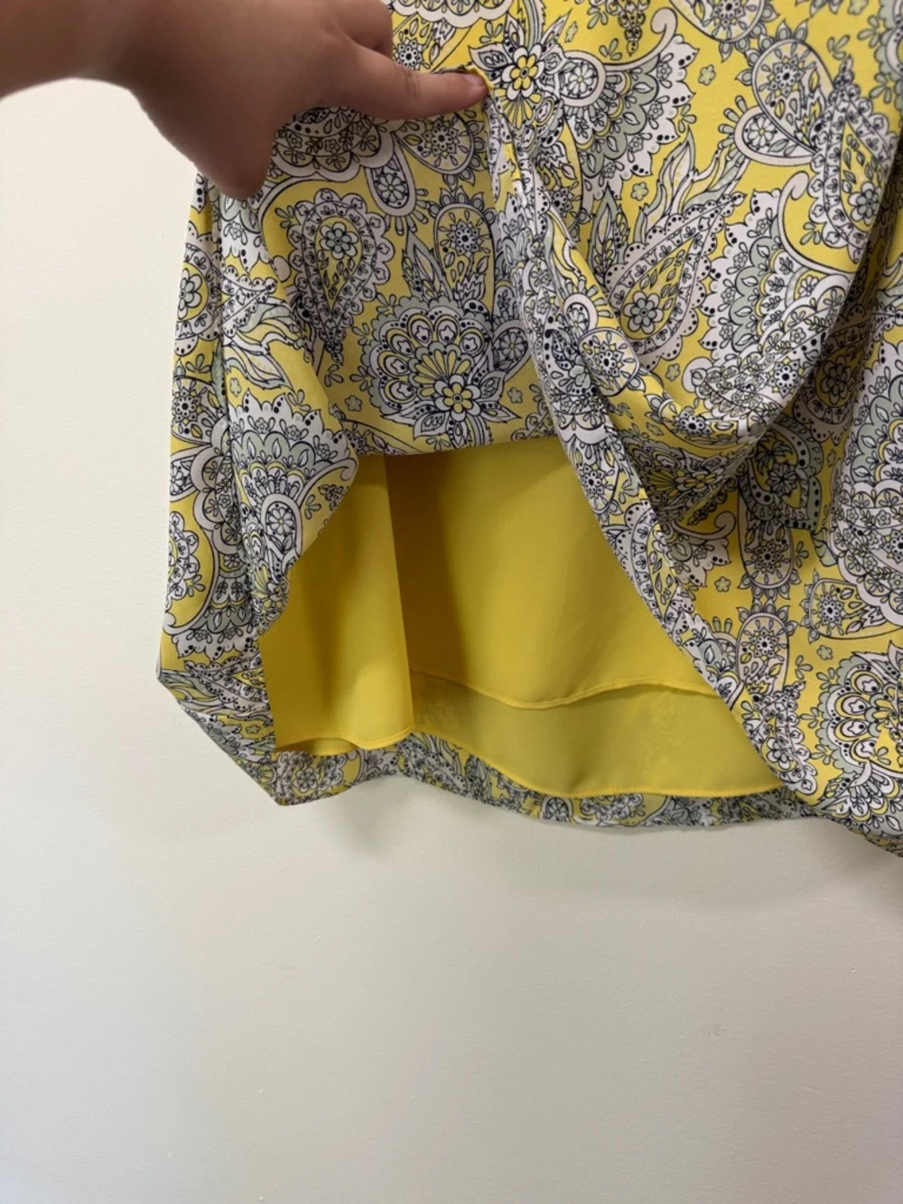 Cato Yellow Paisley Sleeveless Camisole - Picture 5 of 5